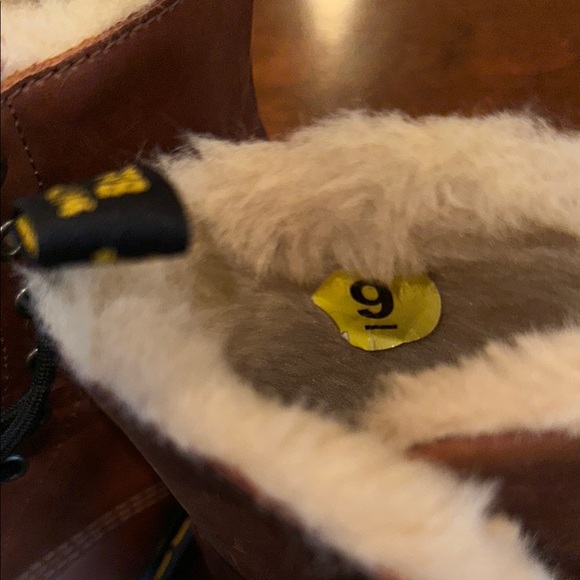 Dr. Martens Brown Leather Combat Boots with Air-Cushioned Sole - Picture 13 of 13